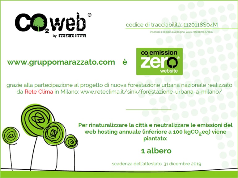 Attestato Co2